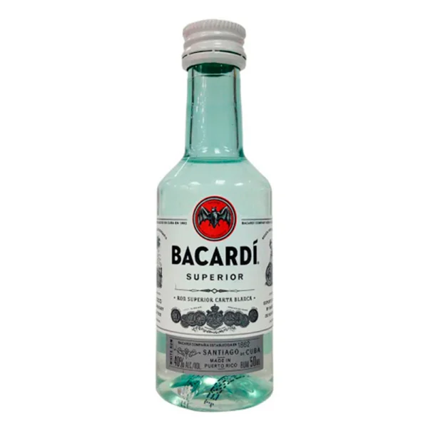 MINI BACARDI CARTA BLANCA .50 ml