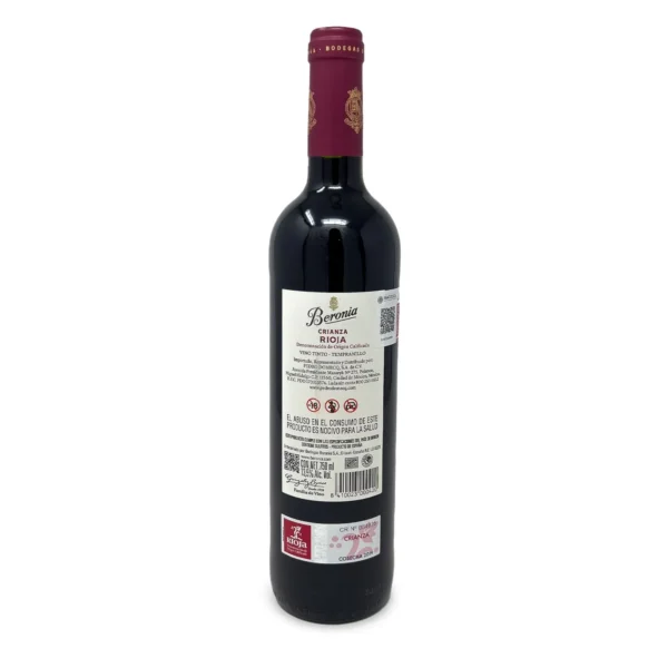 VINO TINTO BERONIA CRIANZA 750 ml