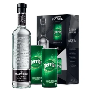 TEQUILA MAESTRO DOBEL DIAMANTE + 2 AGUAS PERRIER 700 ml
