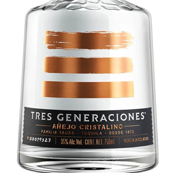 TEQUILA 3 GENERACIONES AÑEJO CRISTALINO 750 ml