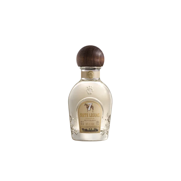 MINI TEQUILA 7 LEGUAS REPOSADO .50 ml