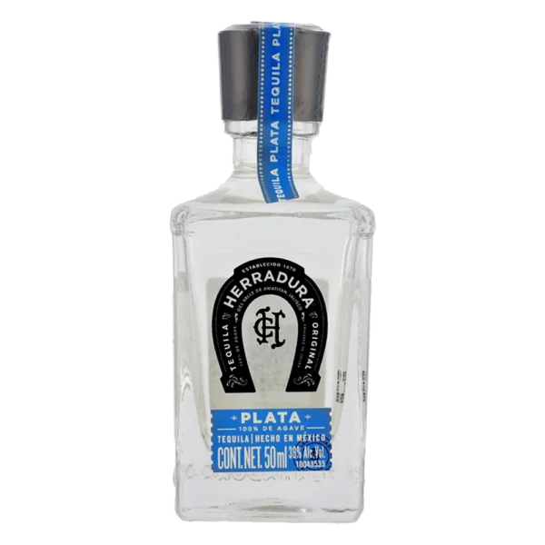 MINI TEQUILA HERRADURA PLATA .50 ml