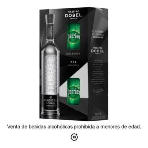 TEQUILA MAESTRO DOBEL DIAMANTE + 2 AGUAS PERRIER 700 ml