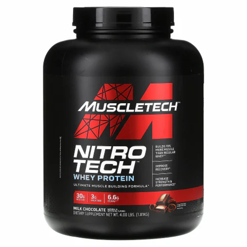 MUSCLETECH NITROTECH WHEY 4LB chocolate