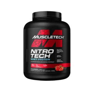 MUSCLETECH NITROTECH WHEY 4LB fresa