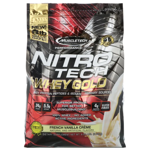 MUSCLETECH NITROTECH 8LB COSTAL vainilla
