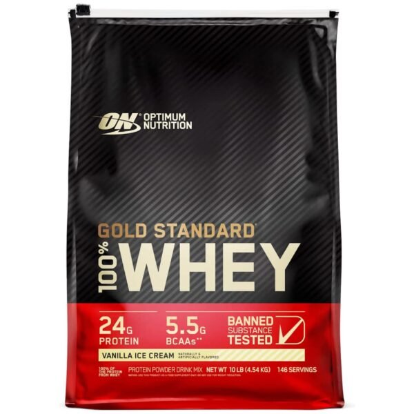 ON GOLD STANDARD WHEY COSTAL 10LB PROTEINA Vainilla